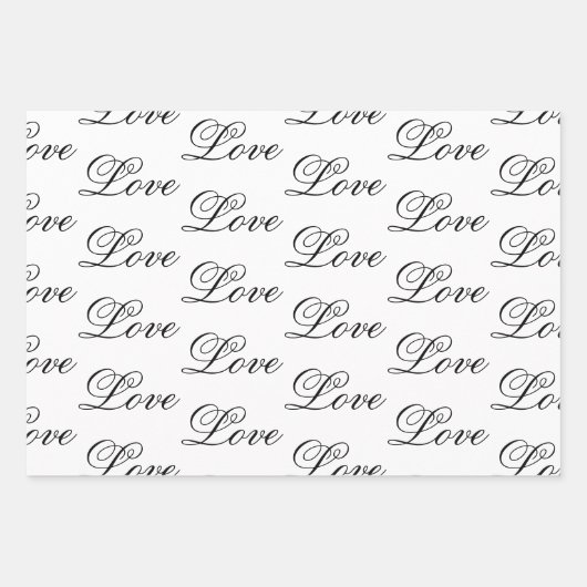 Peach Blush Liebe Immer Hochzeit Geschenkpapier Set (Vorderseite 2)