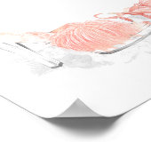 Peach Blush Lingerie Bridal Shower Welcome Poster (Ecke)