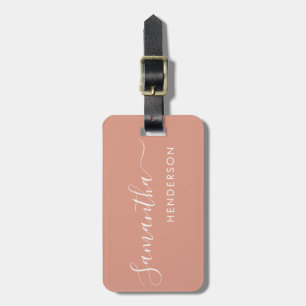 Peach Blush Luggage Tags Hochzeitstabelle Plan /Ge Gepäckanhänger