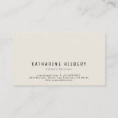 Peach Blush Pink Black 01 Pattern Business Card Visitenkarte (Rückseite)