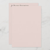 Peach Blush Pink Flamingo Baby Dusche Einladung (Vorne/Hinten)