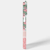 Peach Blush Pink Flamingoes Palm Blätter Muster Case-Mate iPhone Hülle (Rückseite / Rechts)