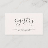 Peach Blush Rose Hochzeit Begleitkarte (Vorderseite)