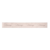 Peach Blush Satin Ribbon Satinband (Vorderseite)