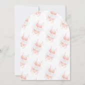 Peach Blush Spoke Ihre Fingerie Brautparty Arch Einladung (Rückseite)