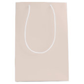 Peach Blush Wedding Mittlere Geschenktüte (Vorderseite)