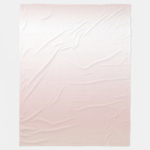 Peach Blush White Fleecedecke