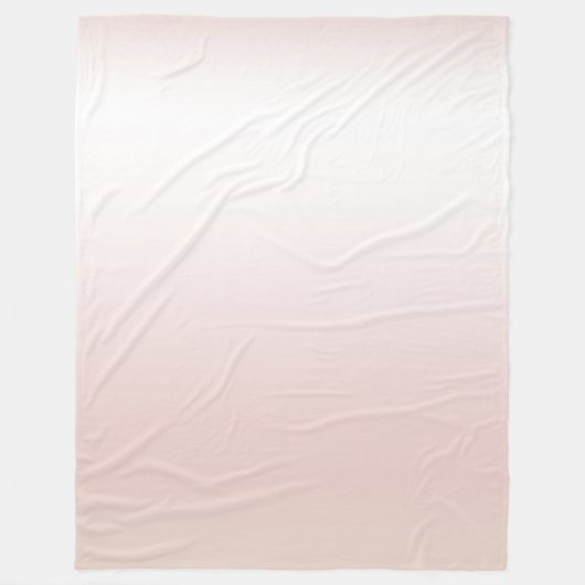 Peach Blush White Fleecedecke (Vorderseite)