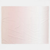 Peach Blush White Fleecedecke (Vorderseite (Horizontal))