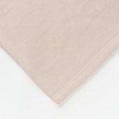 Peach Blush White Fleecedecke (Ecke)