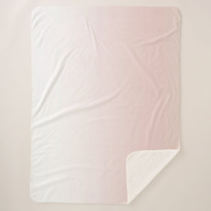 Peach Blush White Sherpadecke