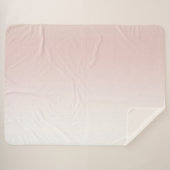 Peach Blush White Sherpadecke (Vorderseite (Horizontal))