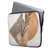 Peach Boho Canvas Print Laptopschutzhülle (Vorderseite Links)