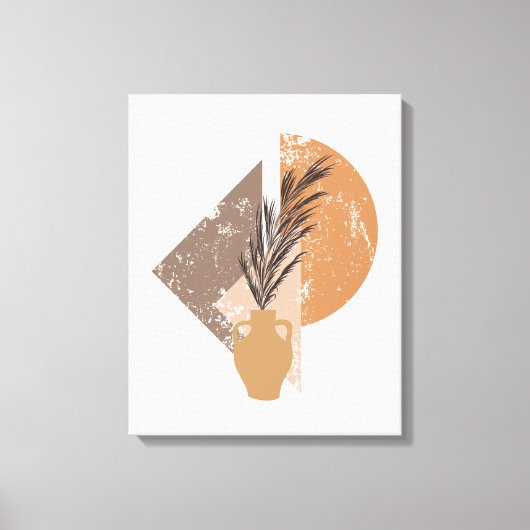 Peach Boho Canvas Print Leinwanddruck (Vorderseite)