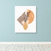 Peach Boho Canvas Print Leinwanddruck (Insitu (Holzboden))