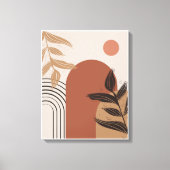 Peach Boho Canvas Print Leinwanddruck (Vorderseite)