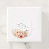 Peach Boho Floral Brautparty Geschenkanhänger (Beispiel)
