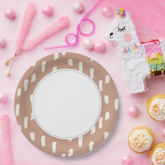 Peach Boho Pappteller (Party)