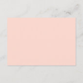  Peach Botanical Wedding Details Card Begleitkarte (Rückseite)