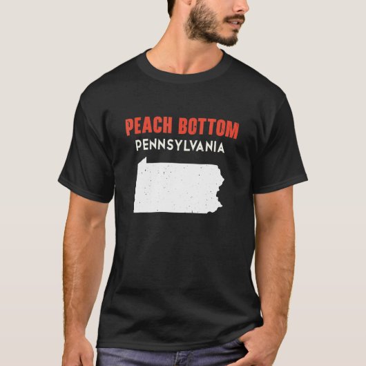 Peach Bottom Pennsylvania USA State America Travel T-Shirt (Vorderseite)