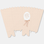 Peach Bow Baby Dusche Geschenkschachtel (Ungeklappt)