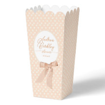 Peach Bow Baby Dusche