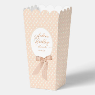 Peach Bow Baby Dusche Geschenkschachtel