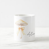 Peach Bow Cream Mushroom Kaffeetasse (Mittel)