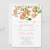 Peach-Brautparty Einladung (Vorderseite)