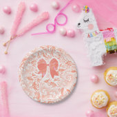 Peach-Brautparty Pappteller (Party)