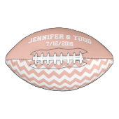 Peach Briand Grooms Custom Football (Vorderseite)