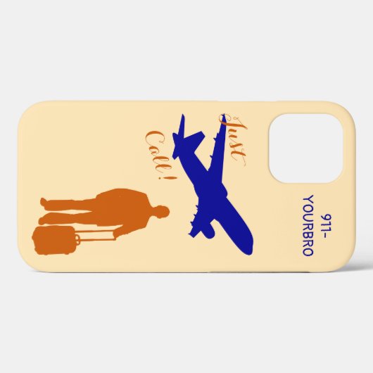 Peach Bro Case-Mate iPhone Hülle (Rückseite (Horizontal))