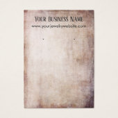 Peach & Brown Grunge Earring Holder Display Cards (Vorderseite)