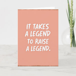 Peach Brushstroke Legend Karte