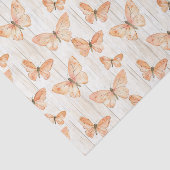 Peach Butterflies Birthday Seidenpapier (Ausschnitt)