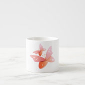 Peach Butterflies Espressotasse (Vorderseite)