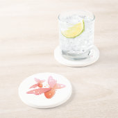 Peach Butterflies Untersetzer (Seite)