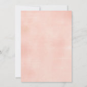 Peach Cactus floral Baby Shower Taco Bout Baby Einladung (Rückseite)