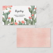 Peach Cactus floral Registry Insert (Vorne/Hinten)