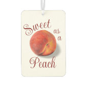 Peach Car Air Freshener Autolufterfrischer (Rückseite)