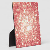 Peach Champagne Stars Fotoplatte (Seite)
