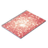 Peach Champagne Stars Notizblock (Linke Seite)