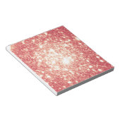 Peach Champagne Stars Notizblock (angewinkelt)
