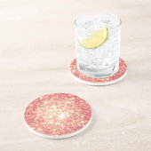 Peach Champagne Stars Untersetzer (Seite)