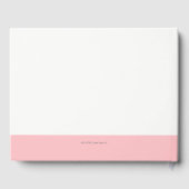 Peach Chrysanthemum Wedding Gästebuch (Rückseite)