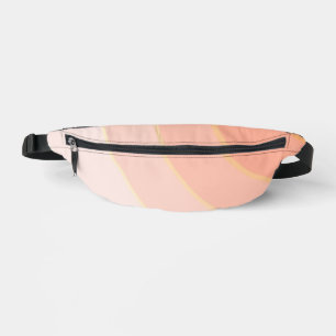 Peach Circle Wirbel ombre Bauchtasche