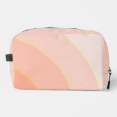 Peach Circle Wirbel ombre Waschbeutel (Vorderseite)