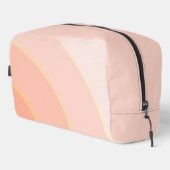Peach Circle Wirbel ombre Waschbeutel (Rechte Ecke)
