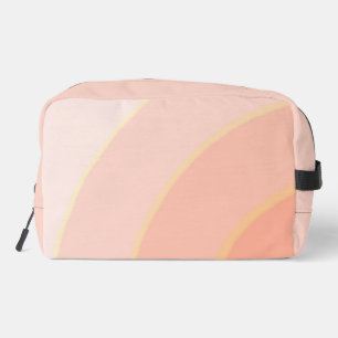Peach Circle Wirbel ombre Waschbeutel