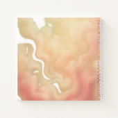 Peach Cloud Flow Dreamy Abstract Notizblock (Rückseite)